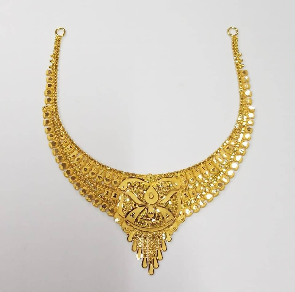 Gold Necklace Sarafa Bazar India