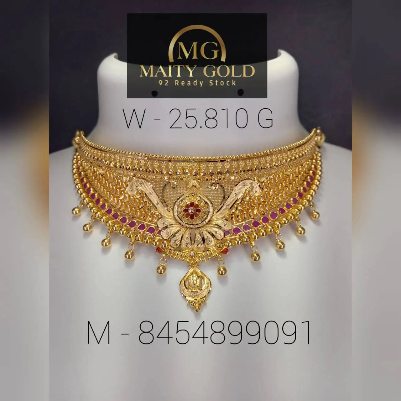 Gold Choker Sarafa Bazar India