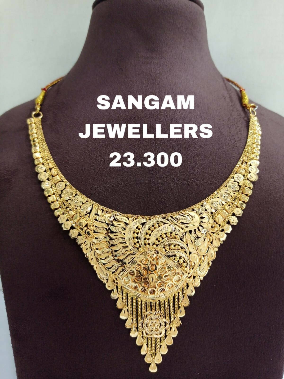 Gold Necklace Sarafa Bazar India