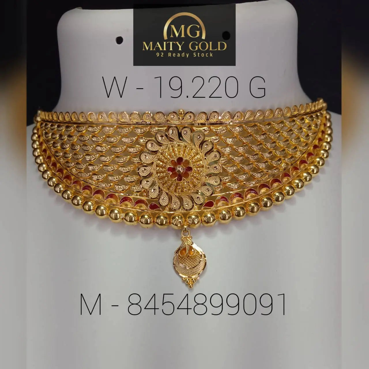 Gold Choker Sarafa Bazar India