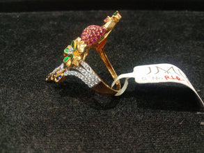 Peacock CZ Casting Ladies Ring Sarafa Bazar