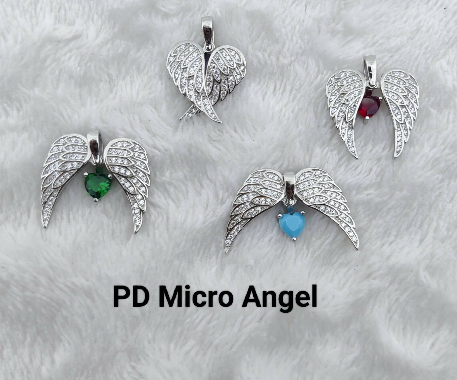 925 Silver Micro Angel Pendants Sarafa Bazar India