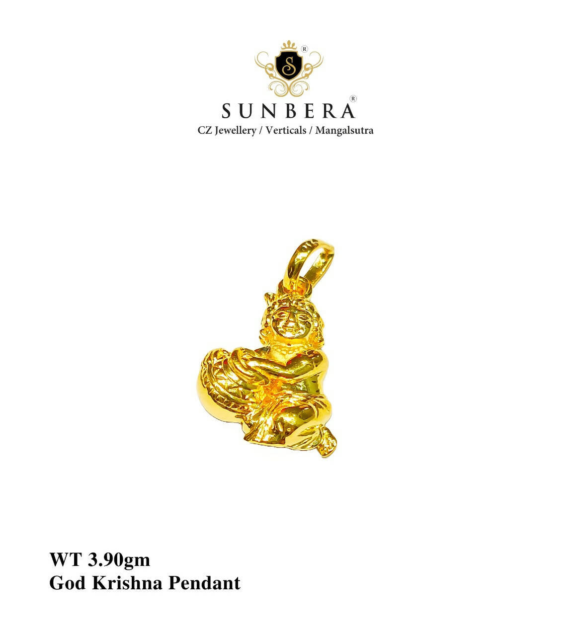 God Krishna Pendant Sarafa Bazar India