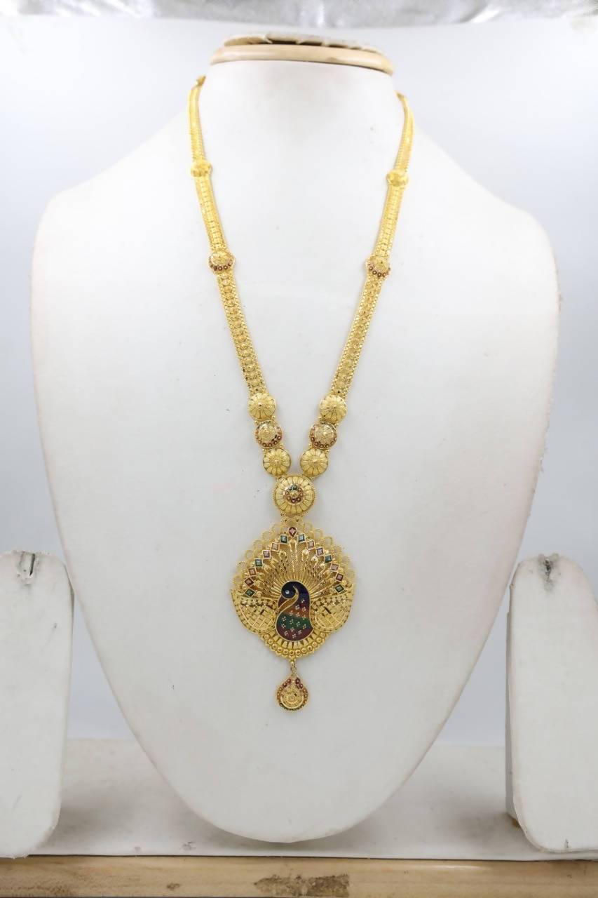 Gold Long Necklace Sarafa Bazar