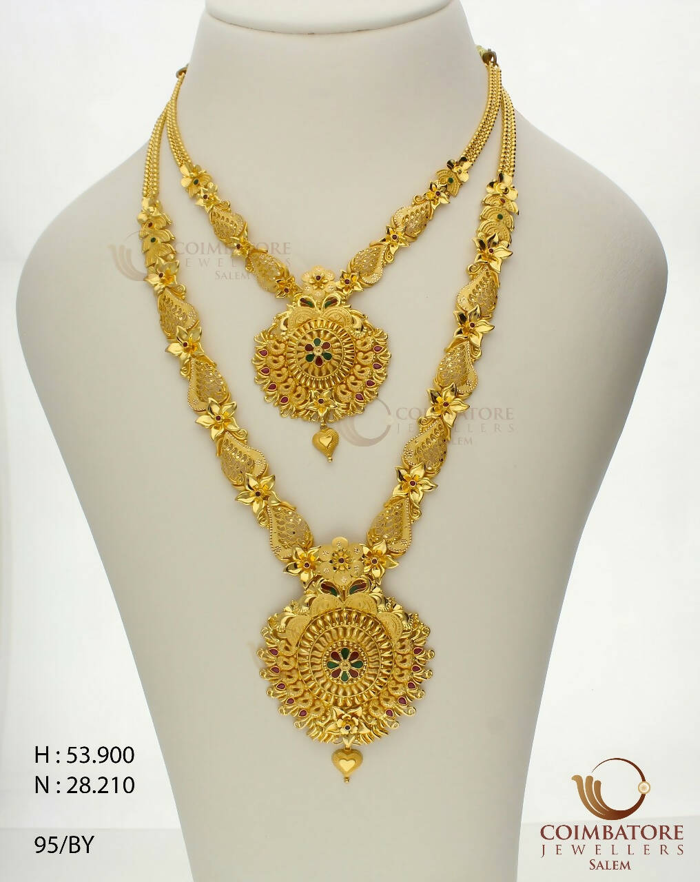 Gold Necklace & Long Set Sarafa Bazar India