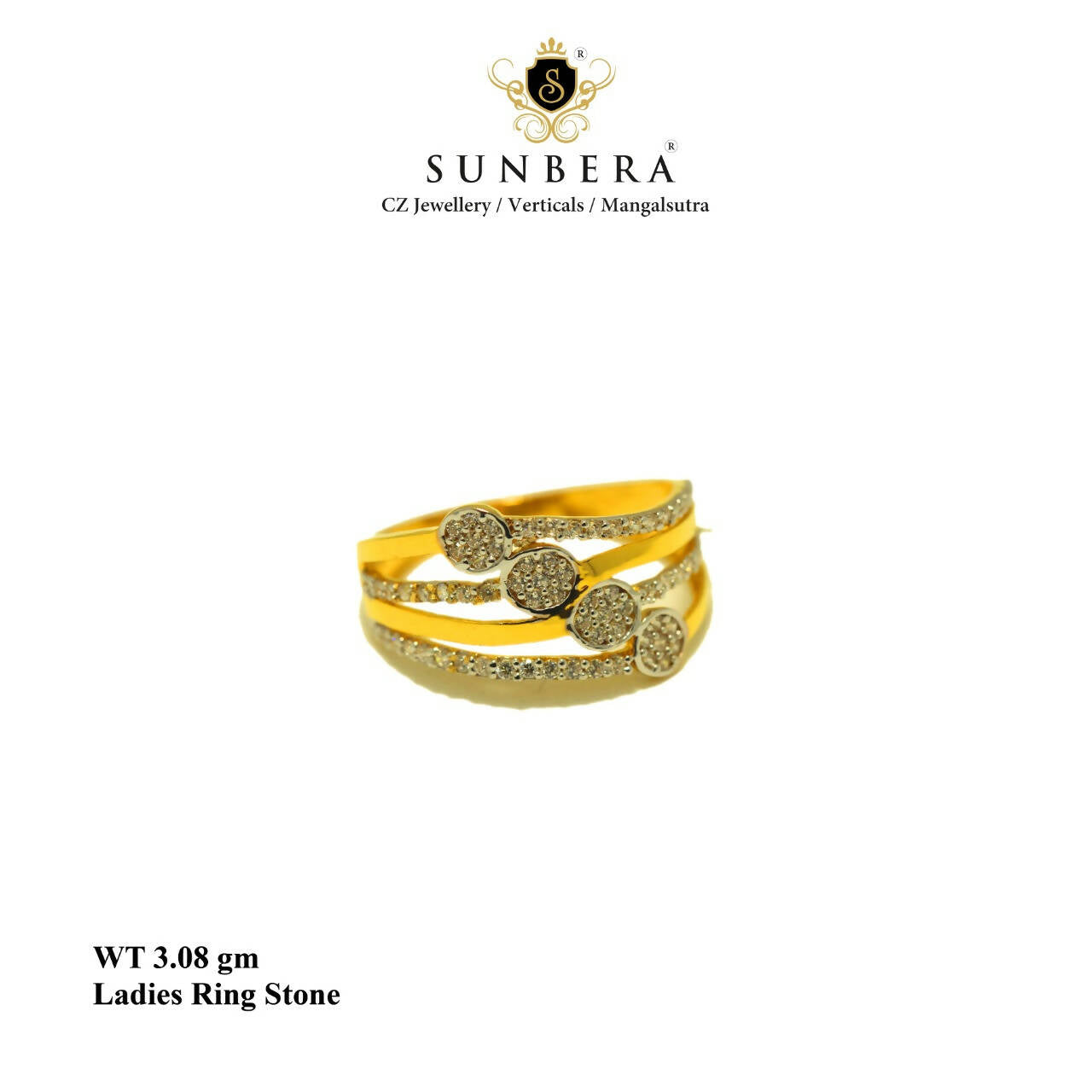 Ladies Stone Ring Sarafa Bazar India