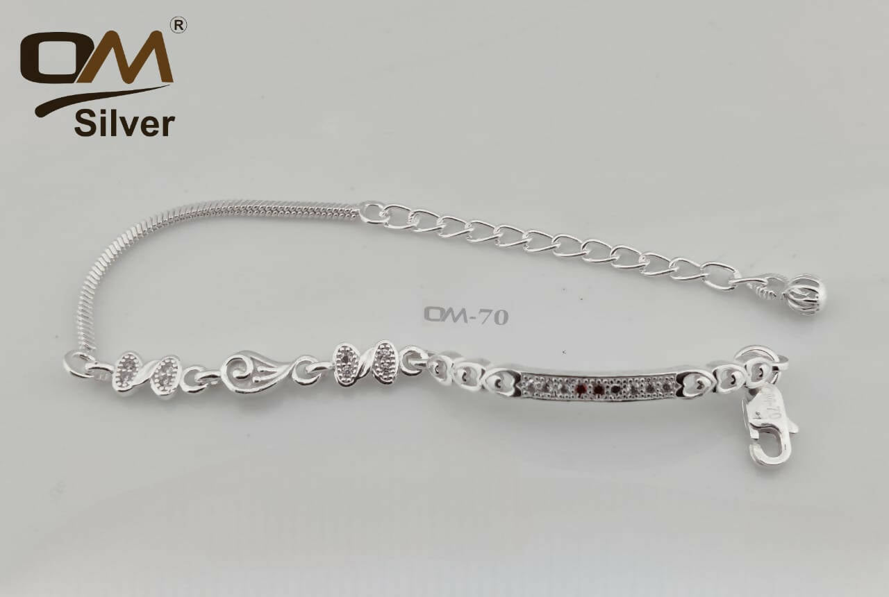 Silver Ladies Bracelet Sarafa Bazar India