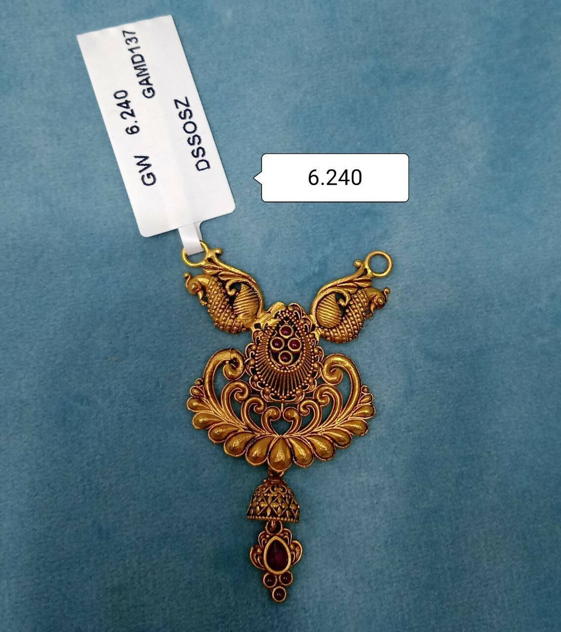 Antique Temple Mangalsutra Pendant Sarafa Bazar India