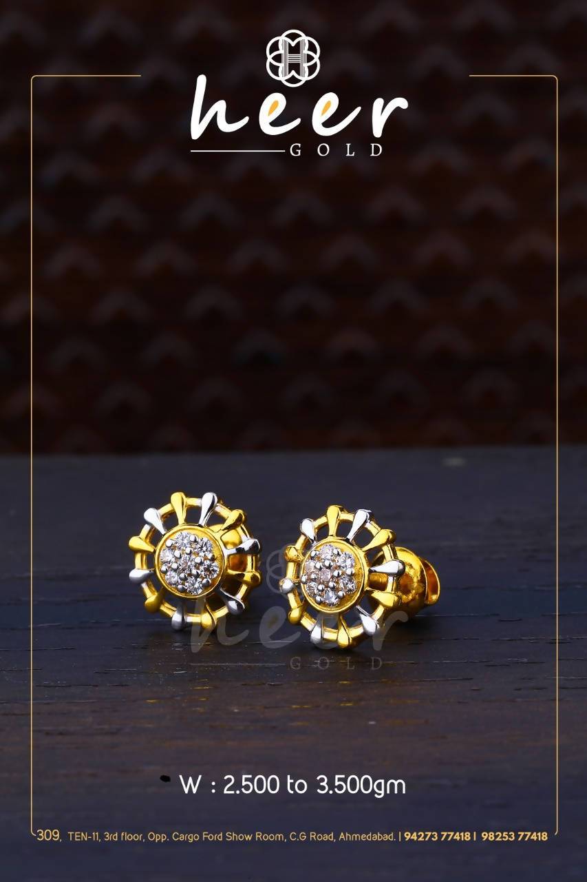 CZ Casting Earrings Sarafa Bazar