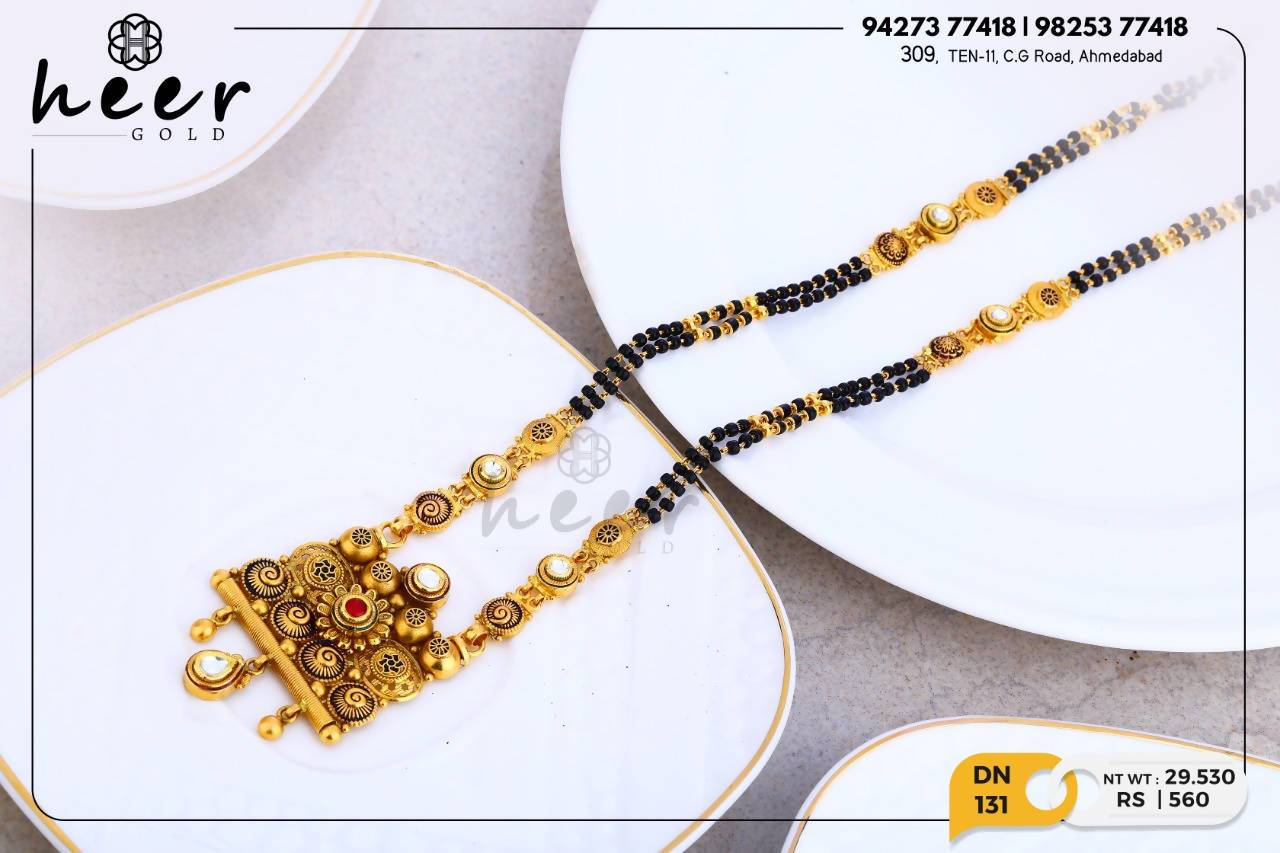 Antique Kundan Mangalsutra Sarafa Bazar