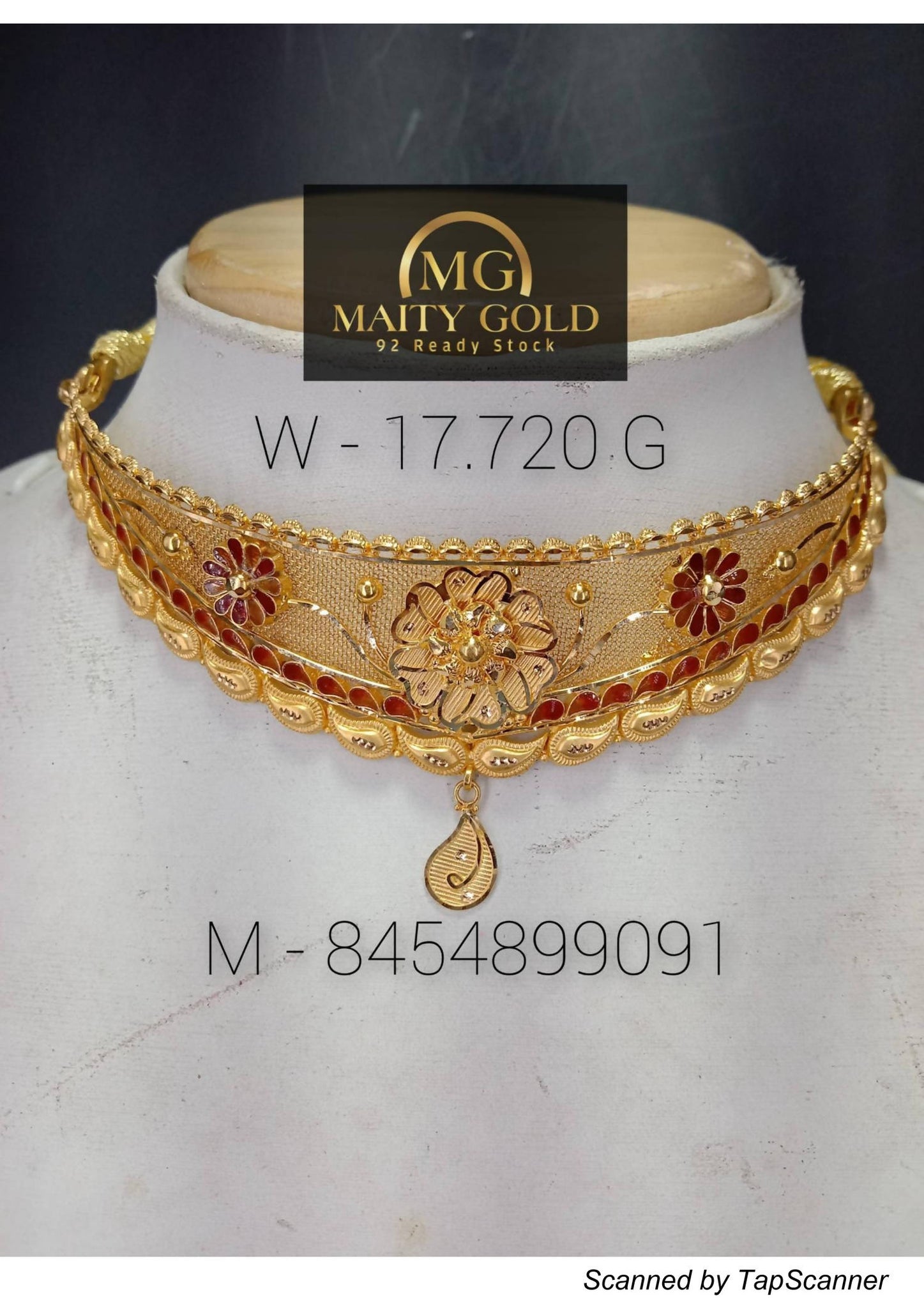 Gold Choker Sarafa Bazar India