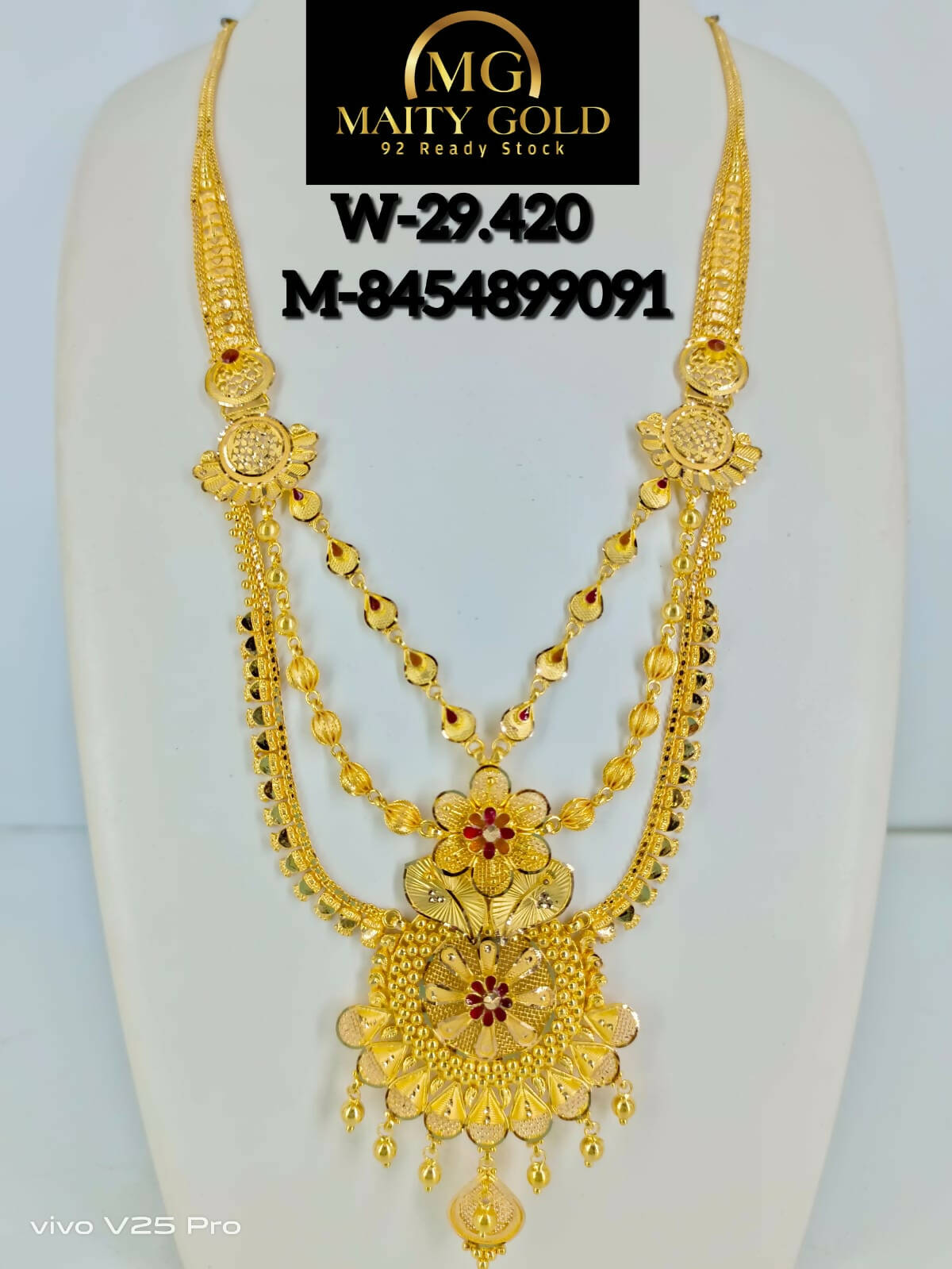 Gold Long Set Sarafa Bazar India