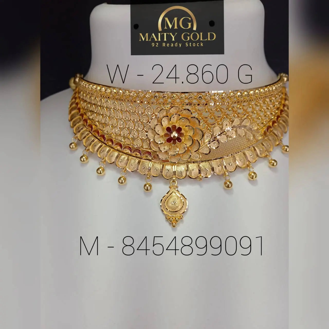 Gold Choker Sarafa Bazar India