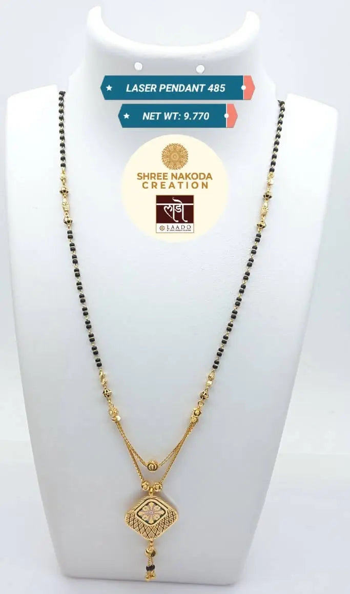 Laser Pendant Mangalsutra Sarafa Bazar