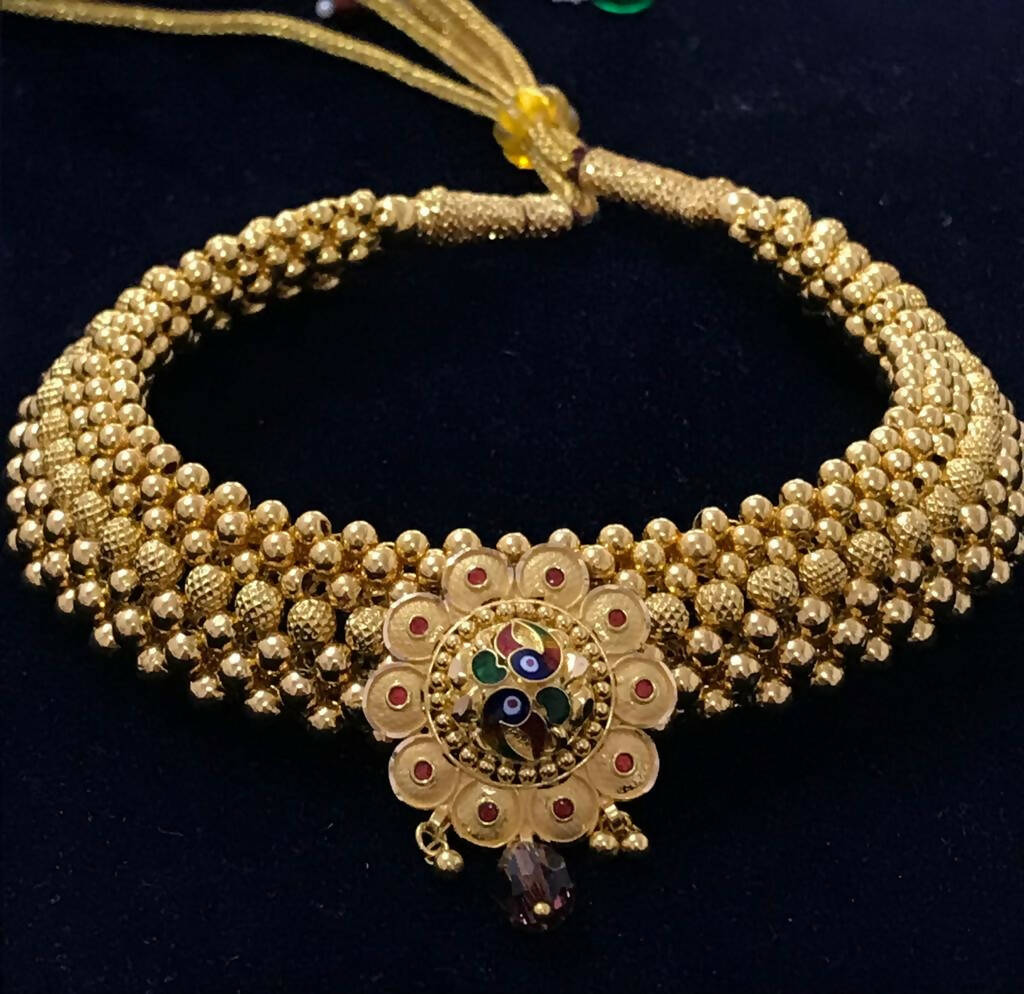 Light Weight Ghalsari Necklace Sarafa Bazar India