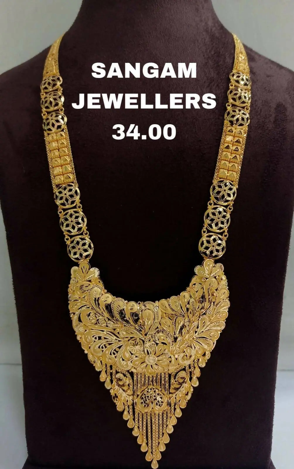 Gold Long Set Sarafa Bazar India