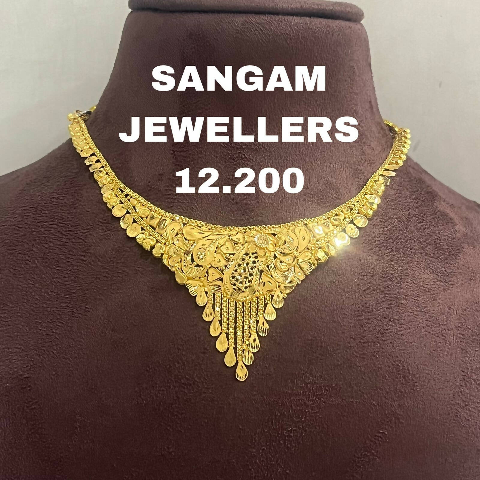 Gold Necklace Sarafa Bazar India