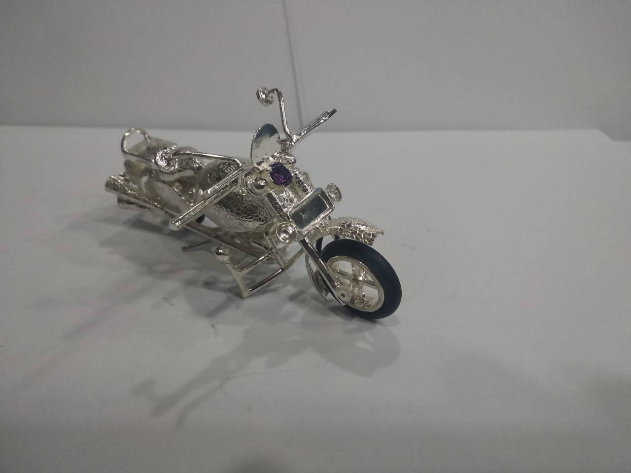 Silver Bike Showpiece