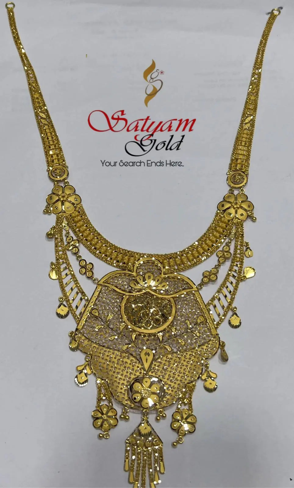 Gold Long Set Sarafa Bazar India