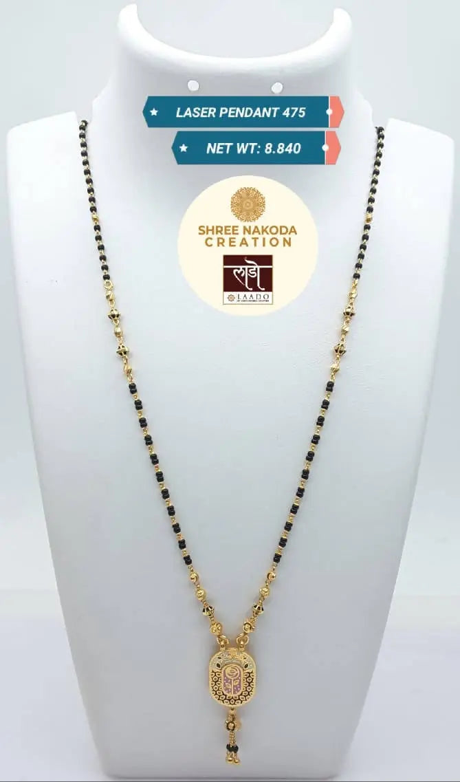 Laser Pendant Mangalsutra Sarafa Bazar