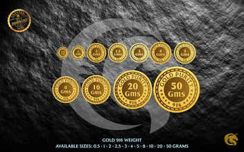 Gold Flower Coins | Omkar Mint Sarafa Bazar