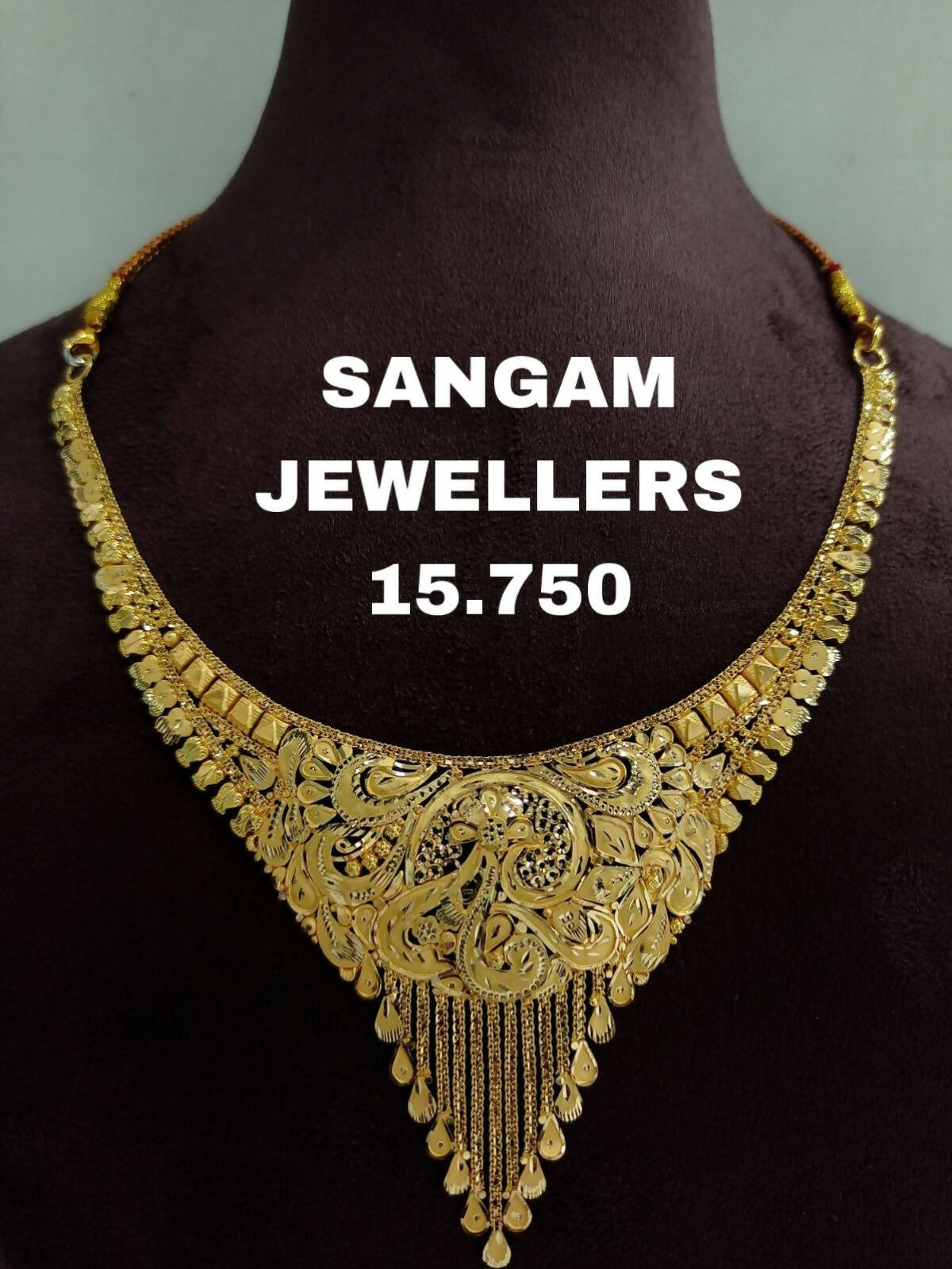 Gold Necklace Sarafa Bazar India