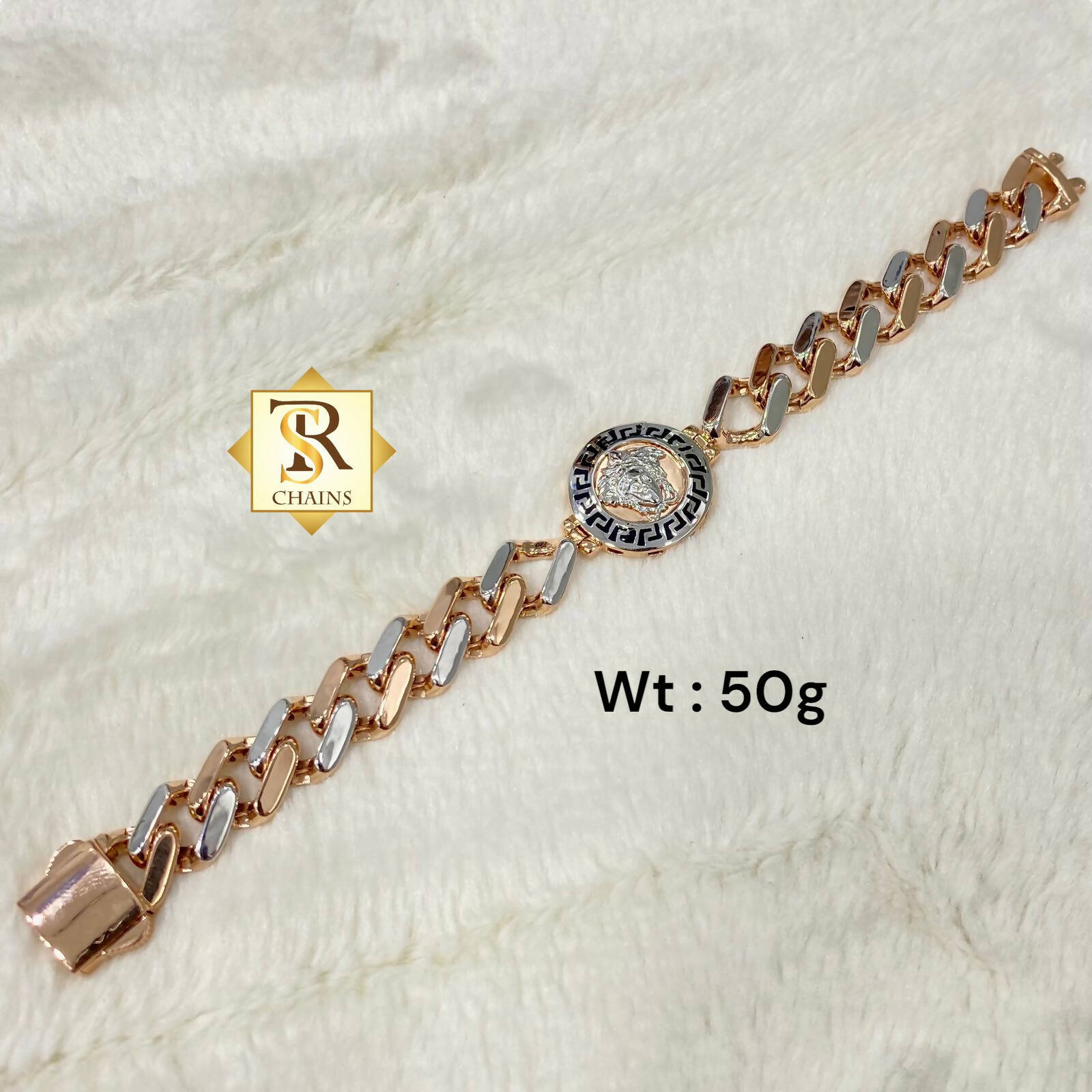 LAELIUS Antiques  1950s Italian 18k Gold Bracelet