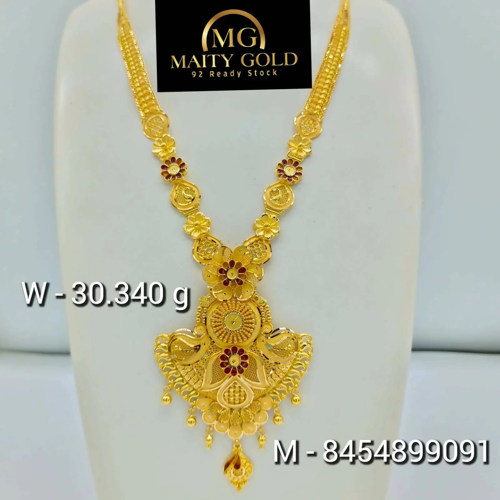 Gold Long Set Sarafa Bazar India