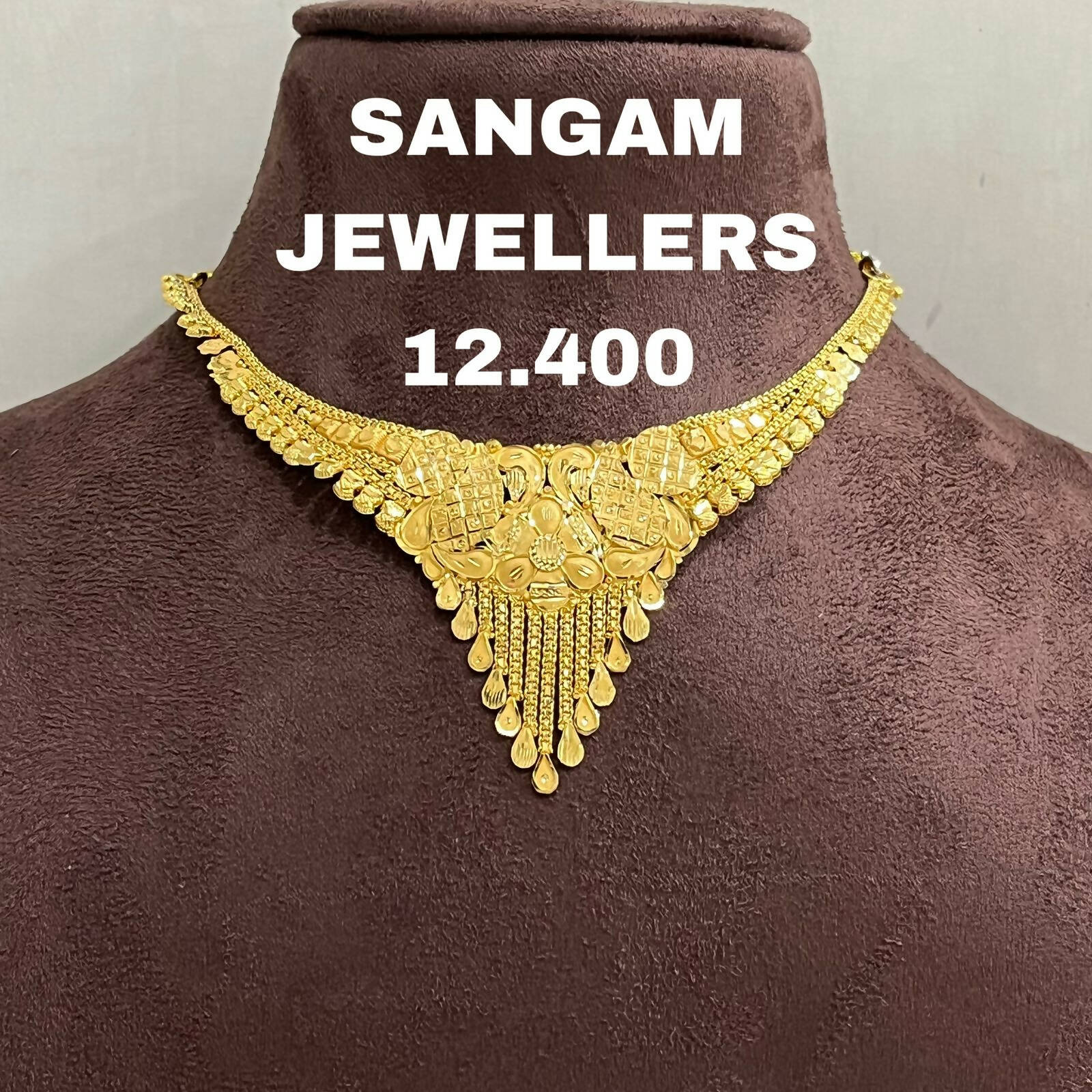 Gold Necklace Sarafa Bazar India