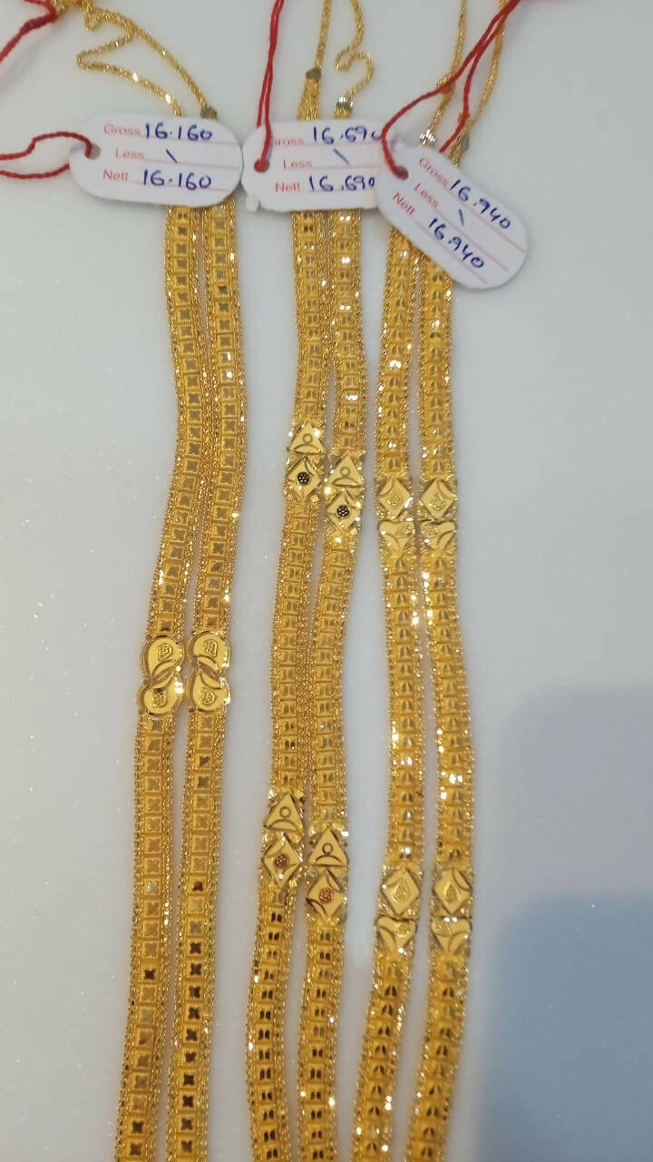 Gold Mangalsutra Chain Sarafa Bazar India