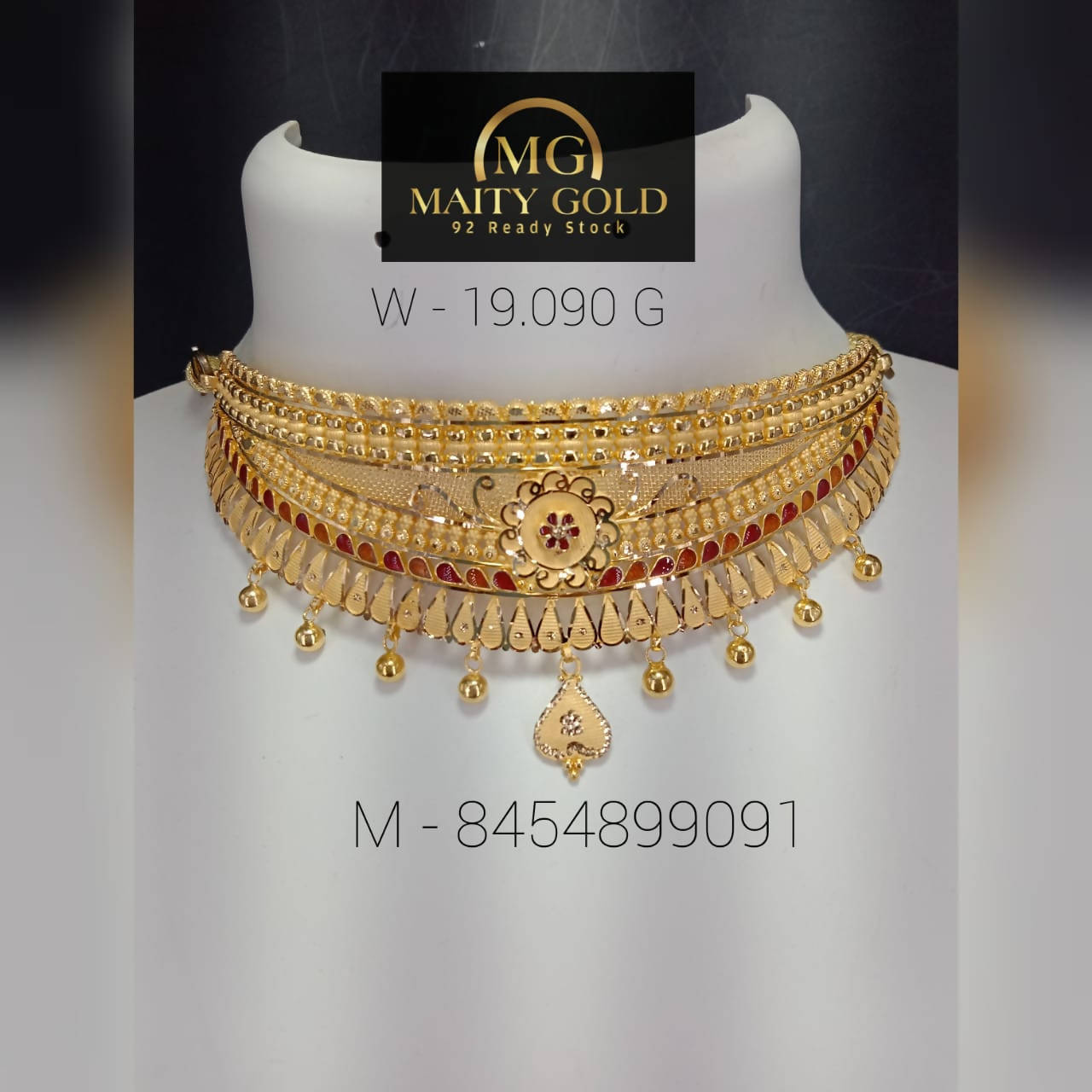 Gold Choker Sarafa Bazar India