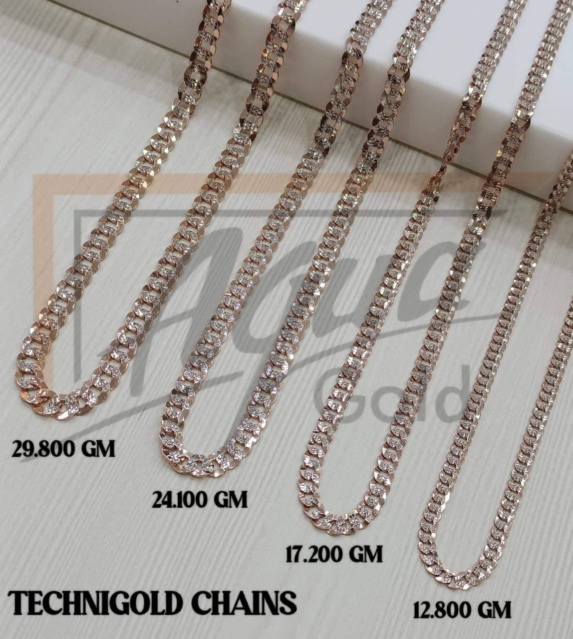 18Kt Technigold Chains Sarafa Bazar India