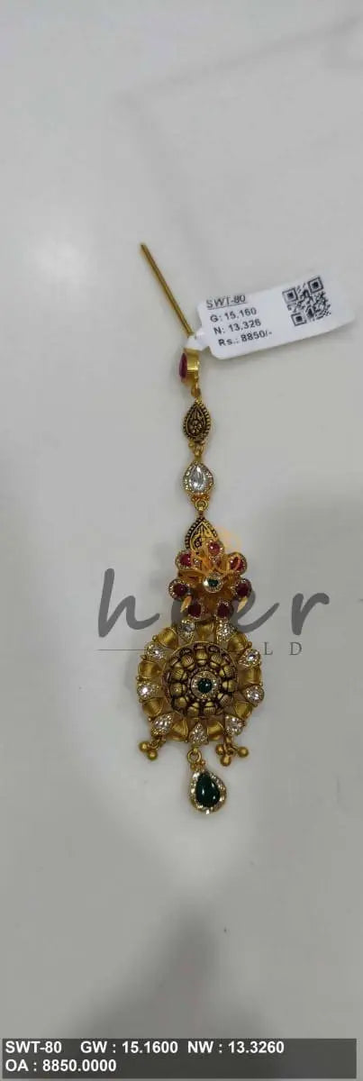 Antique Maang Tikka Sarafa Bazar India