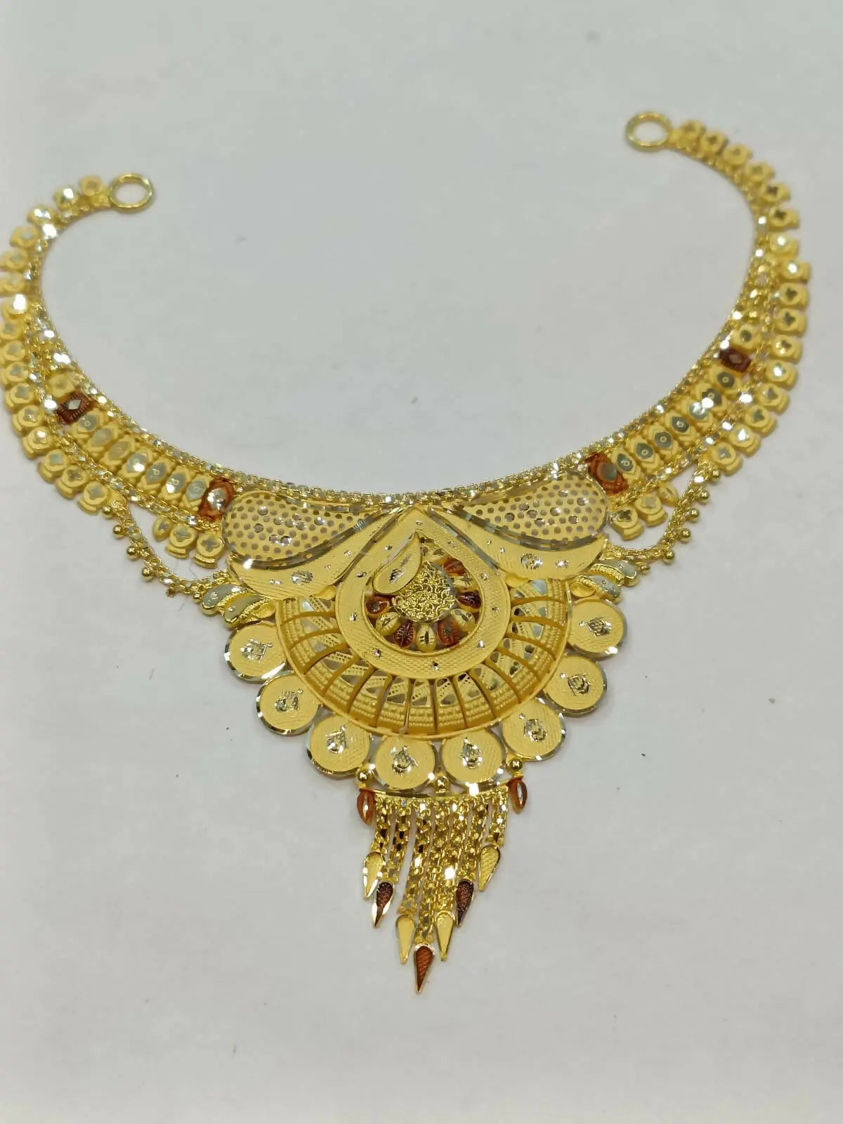 Gold Necklace Sarafa Bazar India