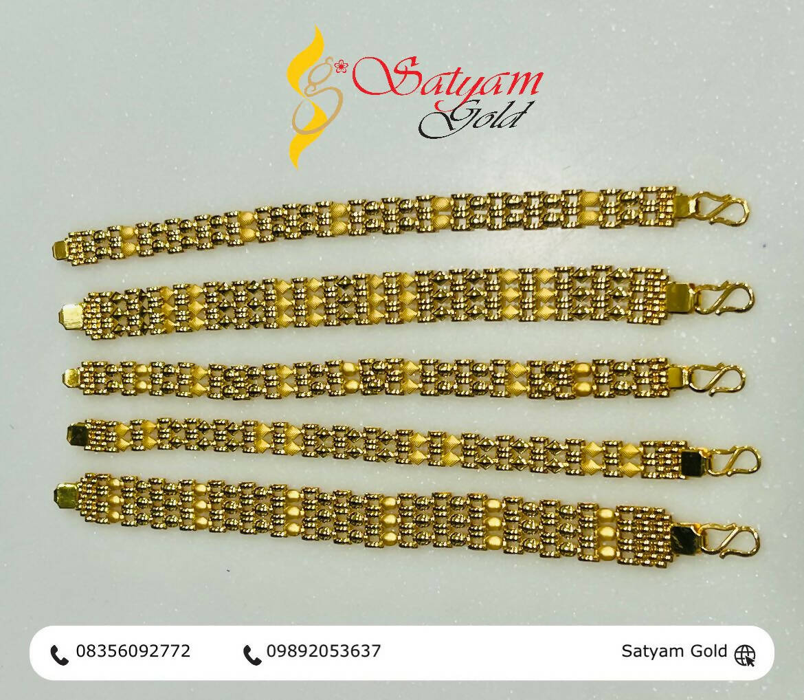 Gold Gents Bracelet Sarafa Bazar India