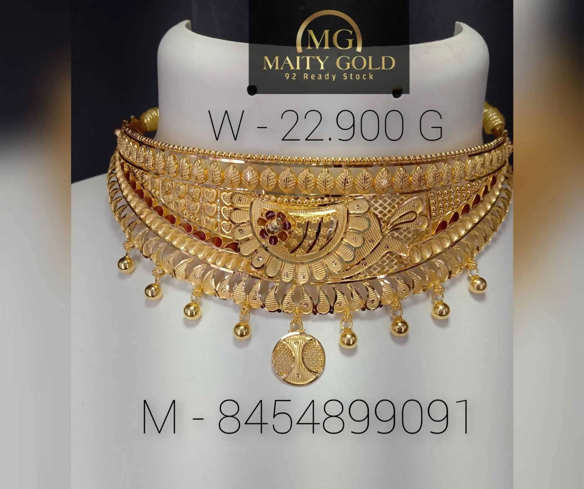 Gold Choker Sarafa Bazar India