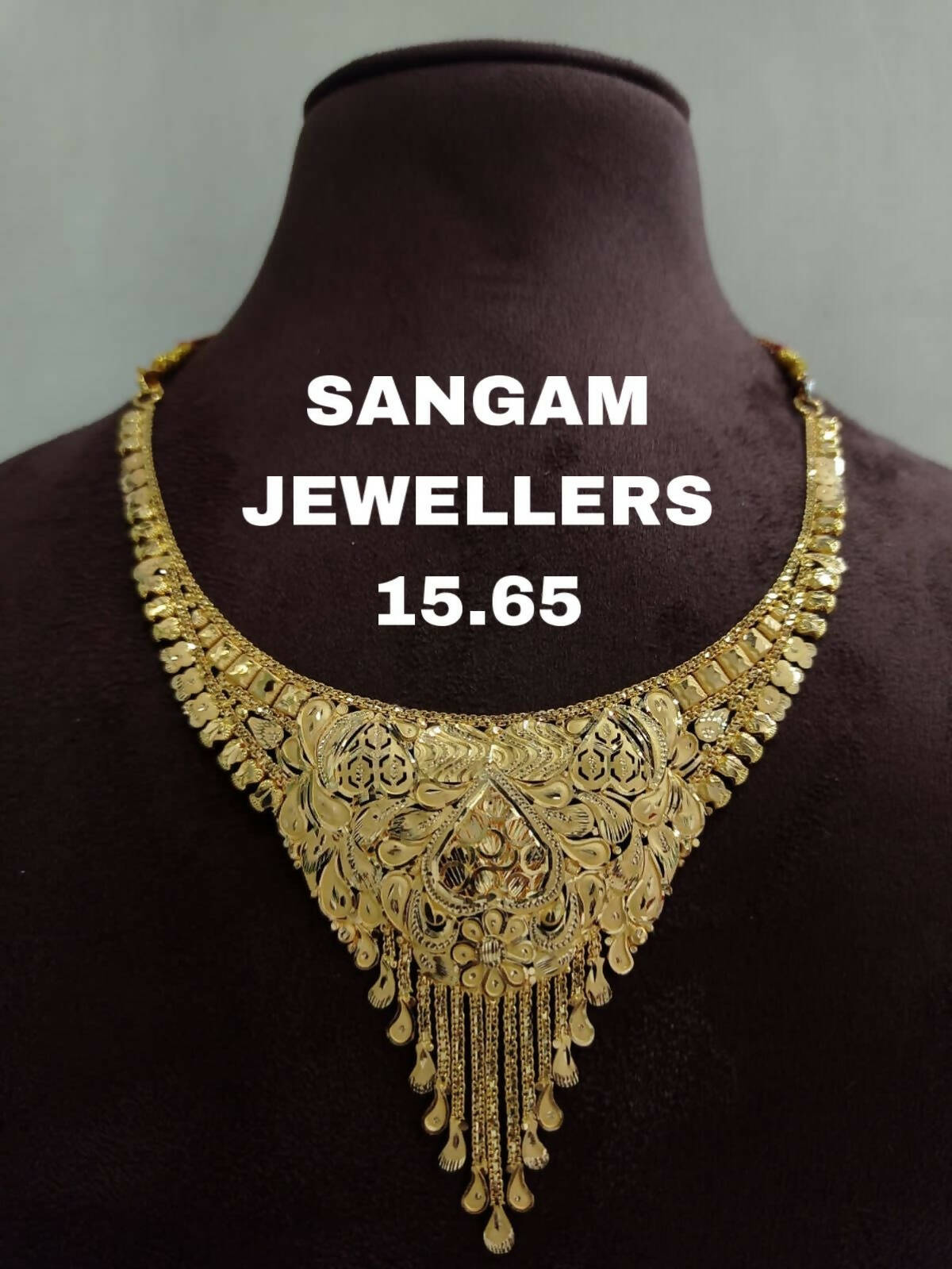 Gold Necklace Sarafa Bazar India