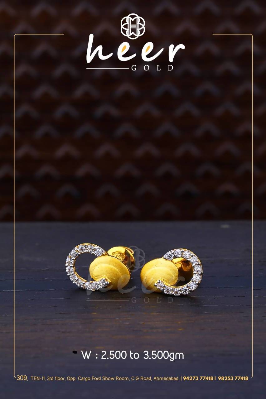 CZ Casting Earrings Sarafa Bazar