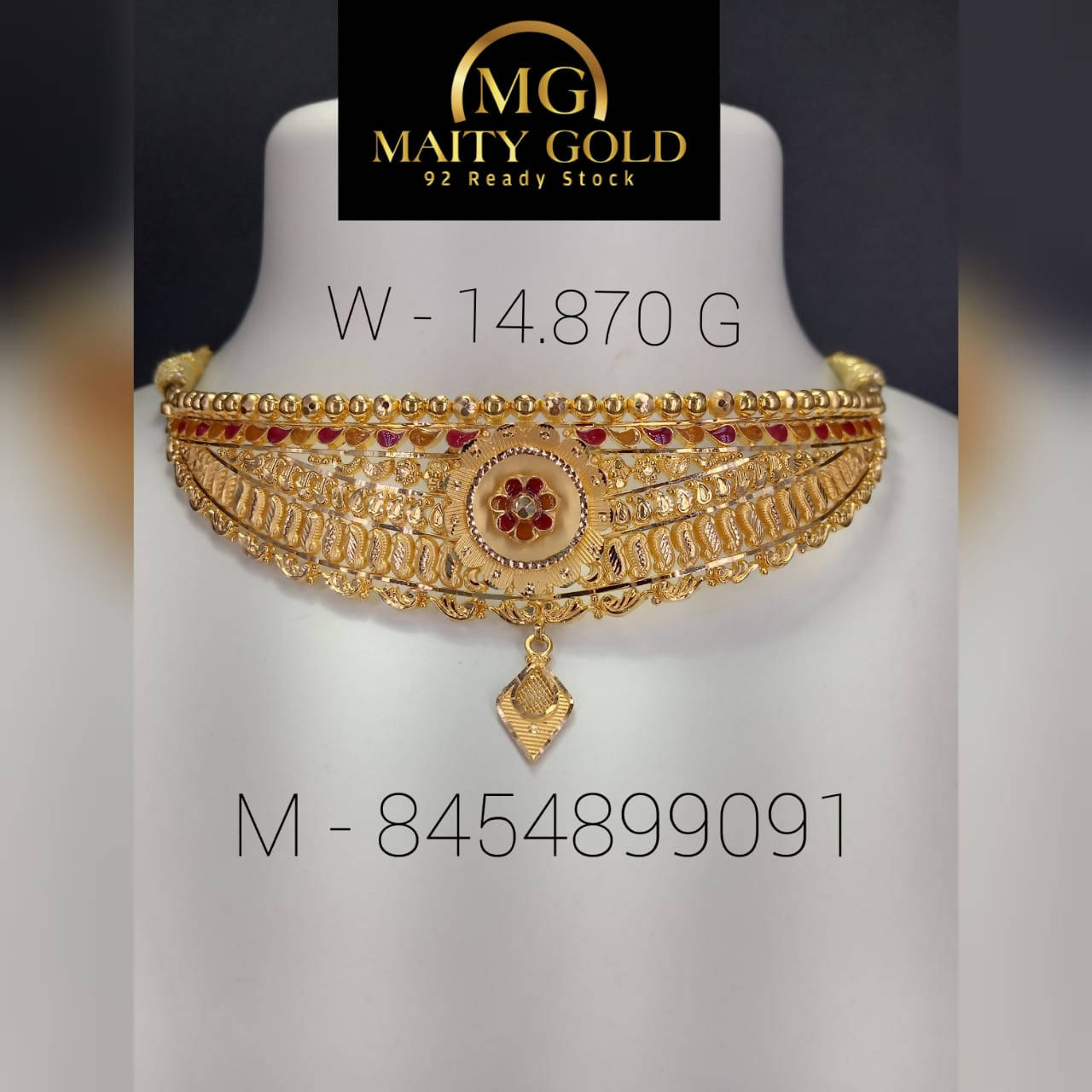 Gold Choker Sarafa Bazar India