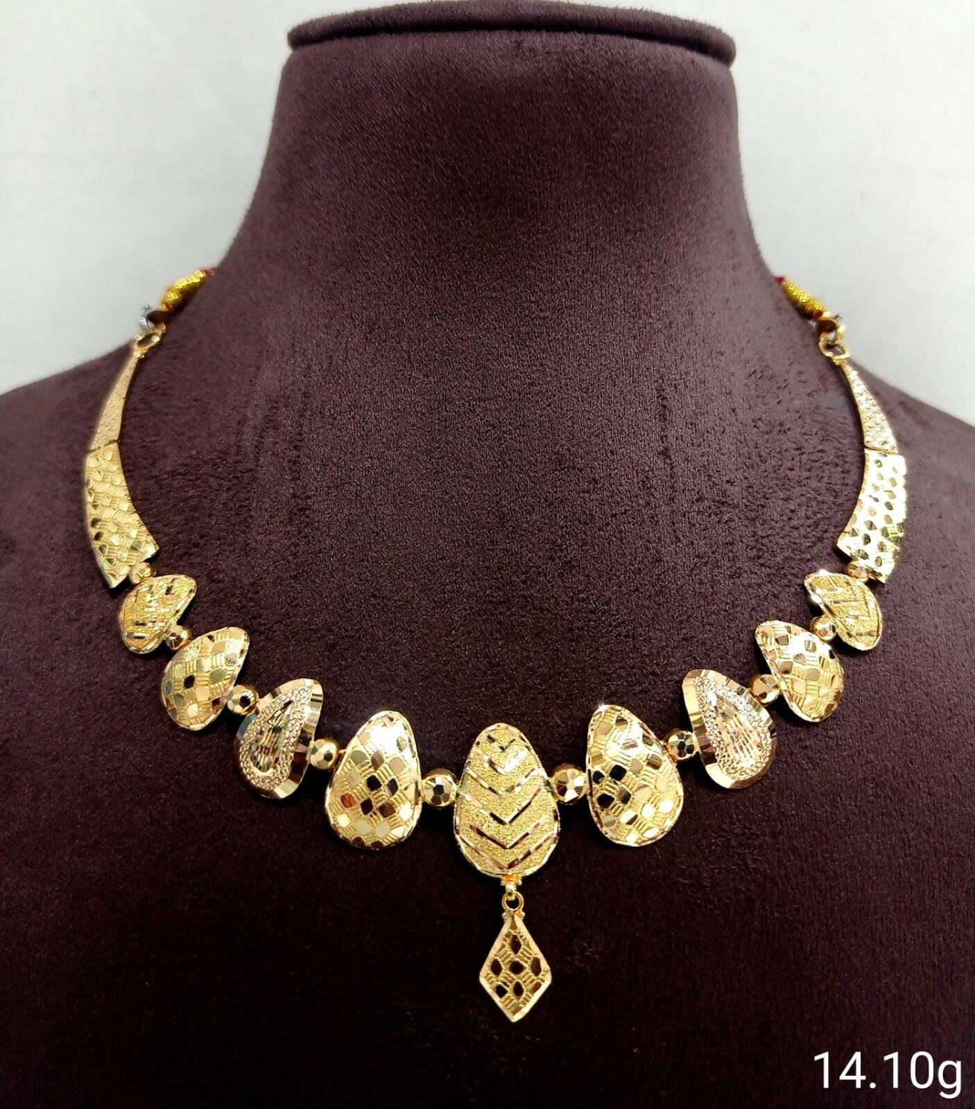 Gold Necklace Sarafa Bazar India