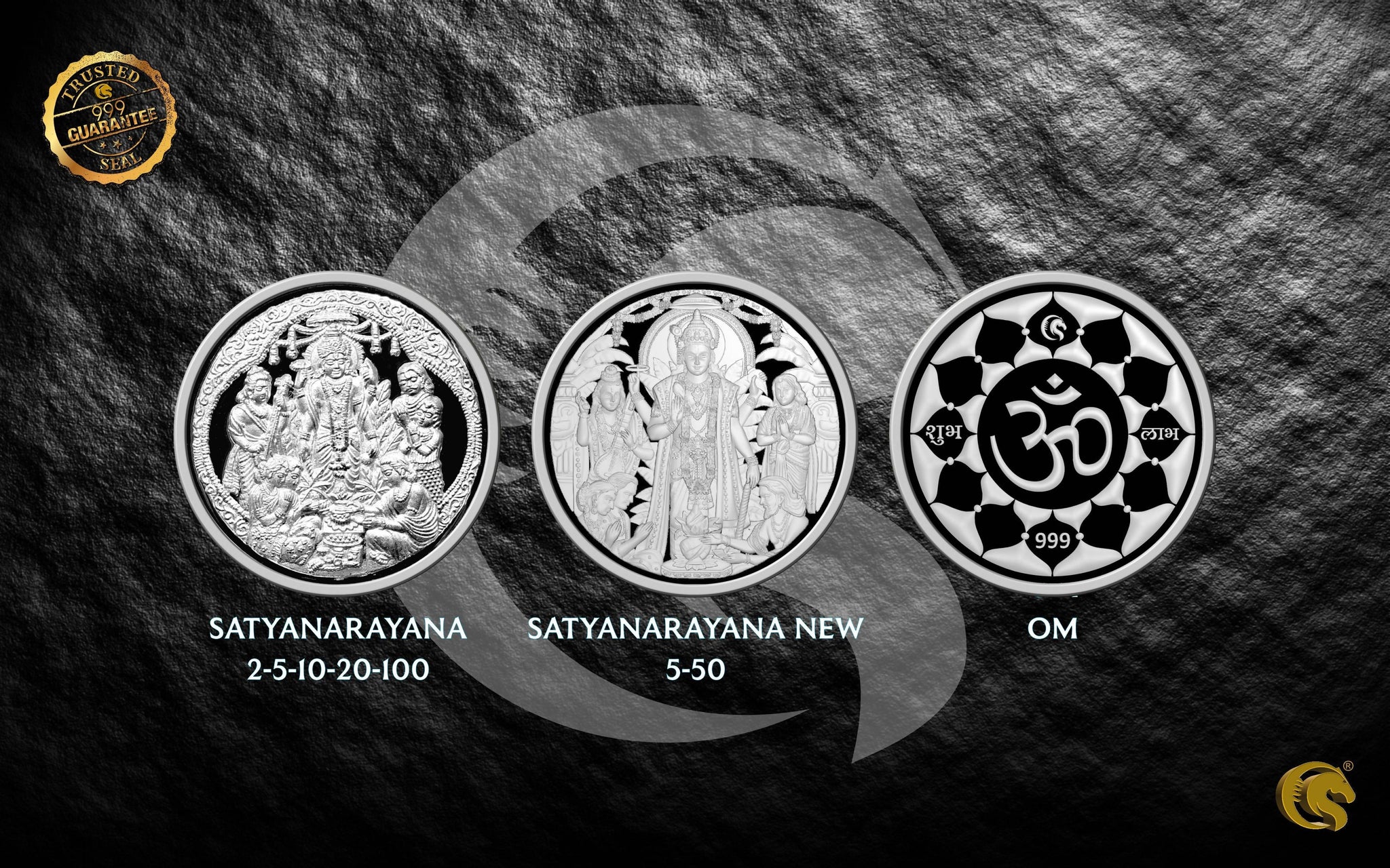 Satyanarayana Silver Coins 999 | Omkar Mint Sarafa Bazar