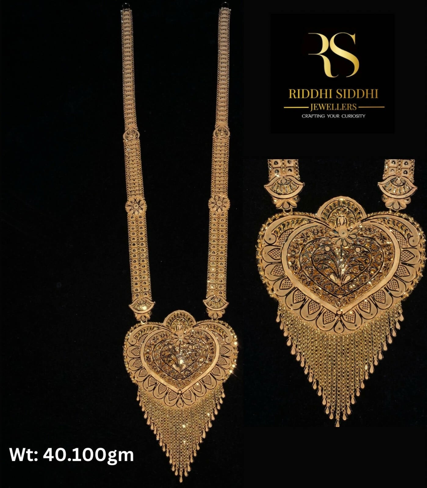 Gold Long Set Sarafa Bazar India