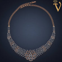 Diamond Necklace Set-NKV053397 Sarafa Bazar India