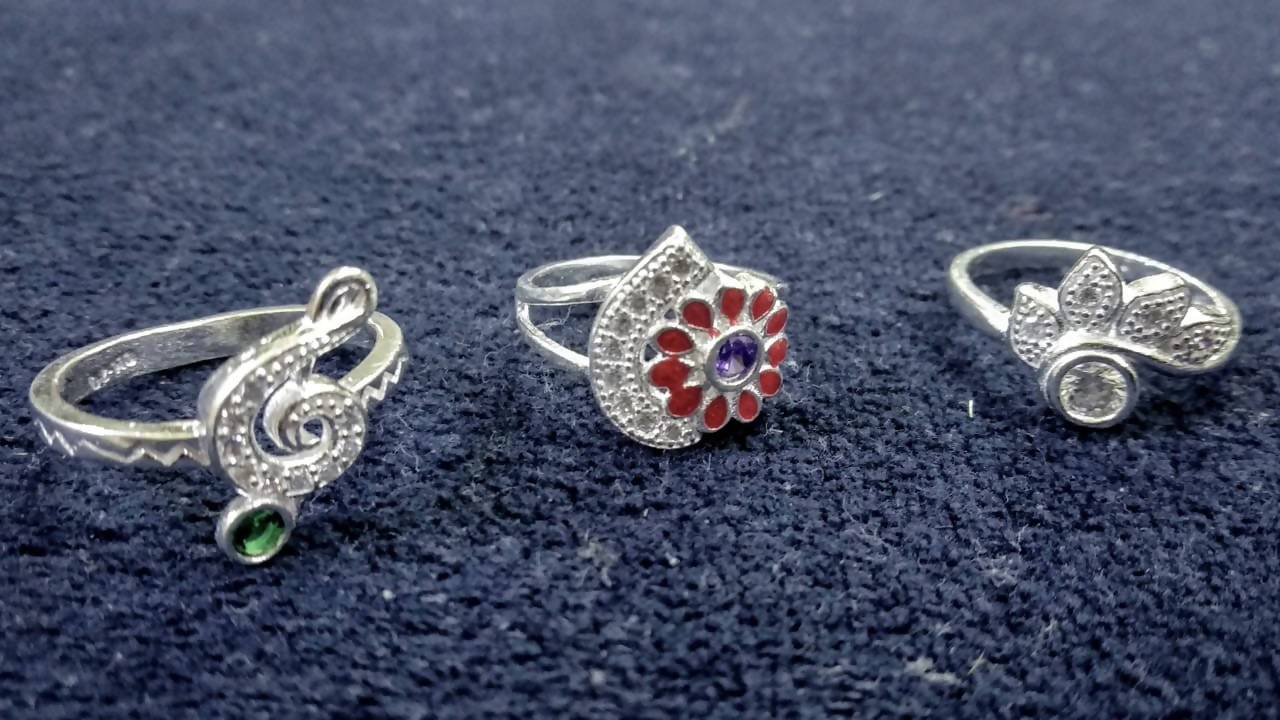 Silver Micro Rings Sarafa Bazar