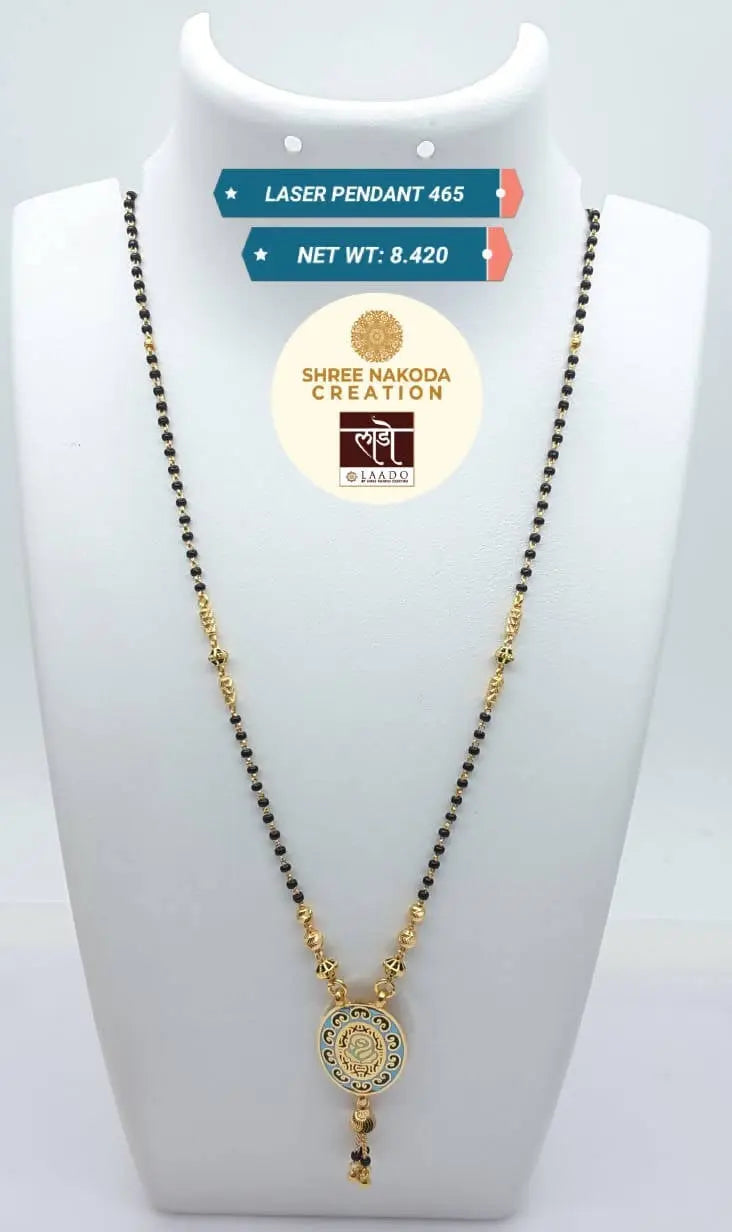 Laser Pendant Mangalsutra Sarafa Bazar