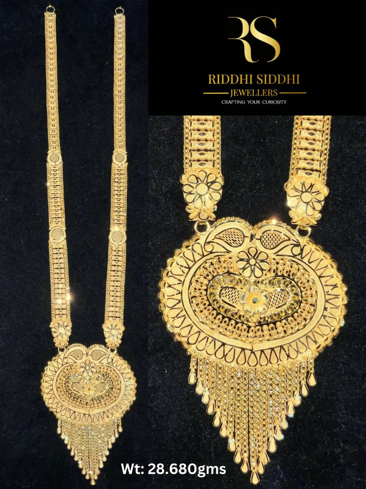 Gold Long Set Sarafa Bazar India