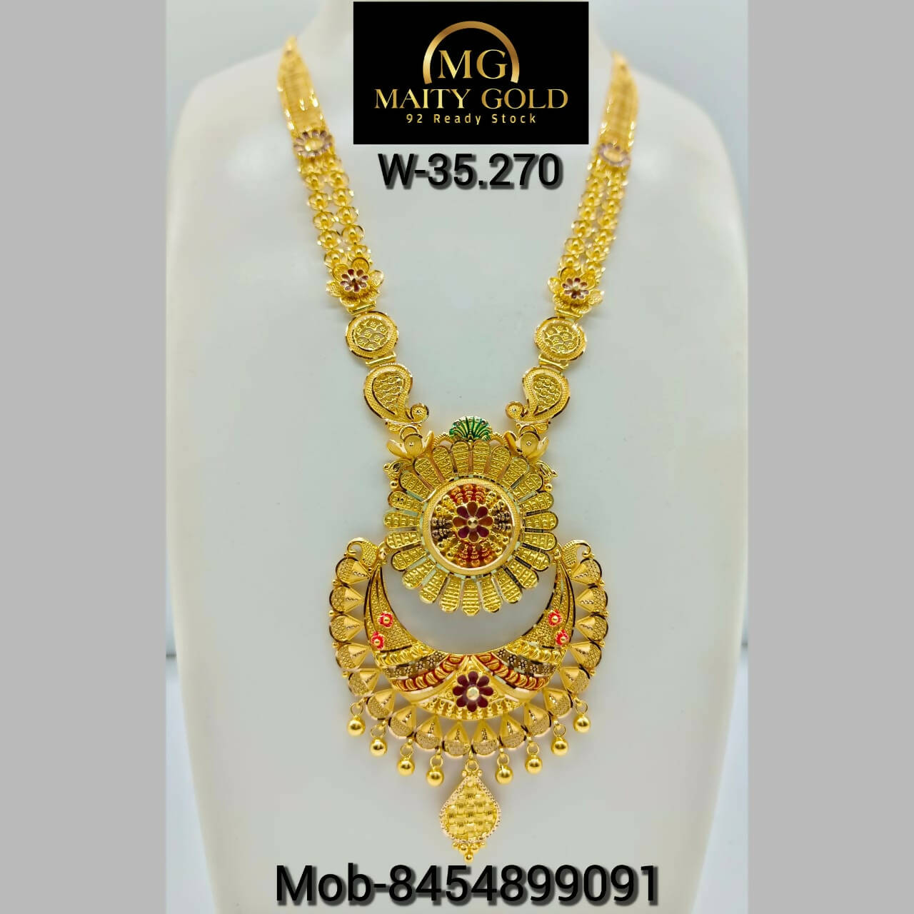 Gold Long Set Sarafa Bazar India