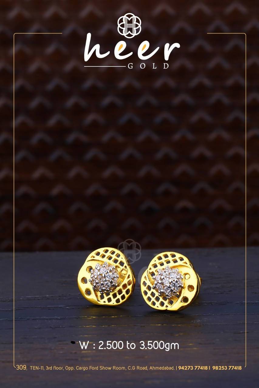 CZ Casting Earrings Sarafa Bazar