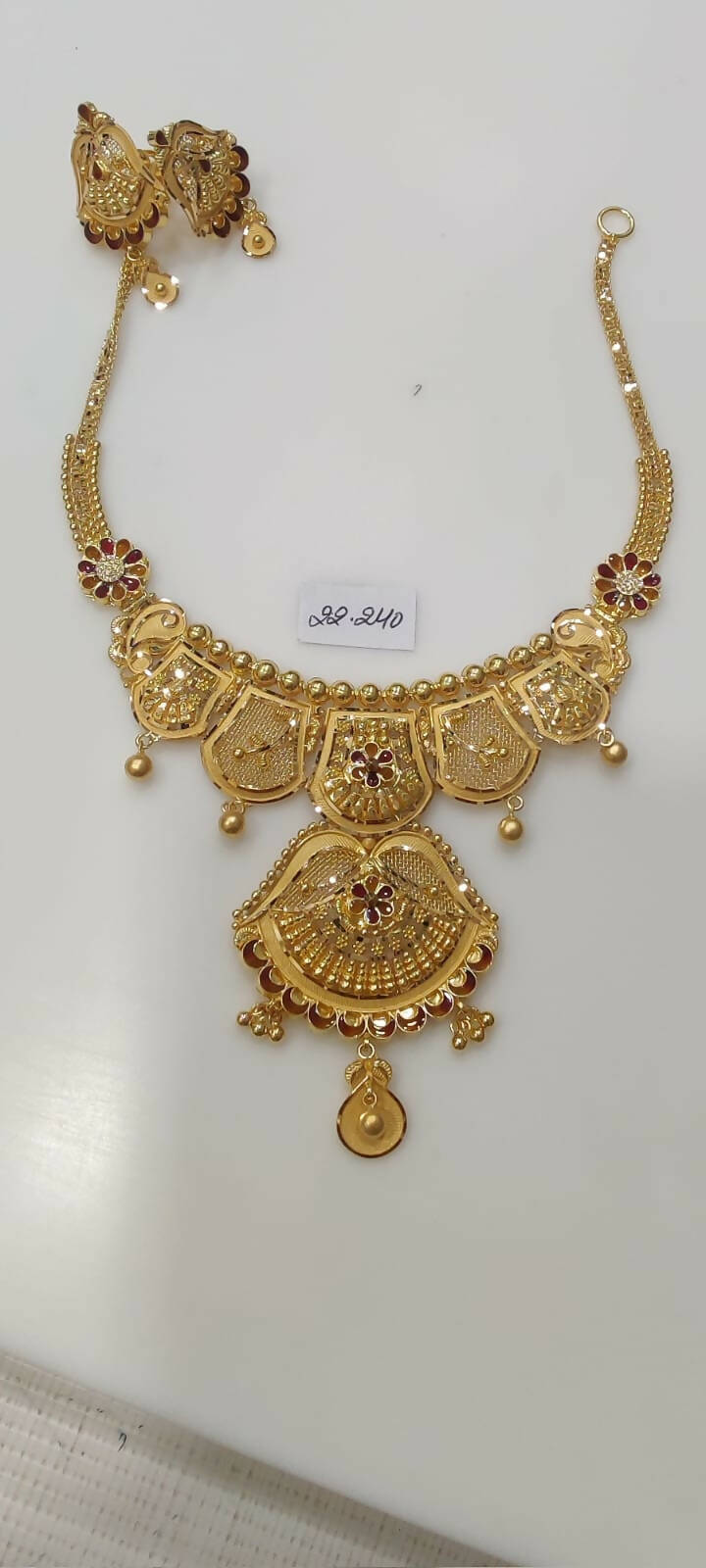 Gold Necklace Sarafa Bazar India