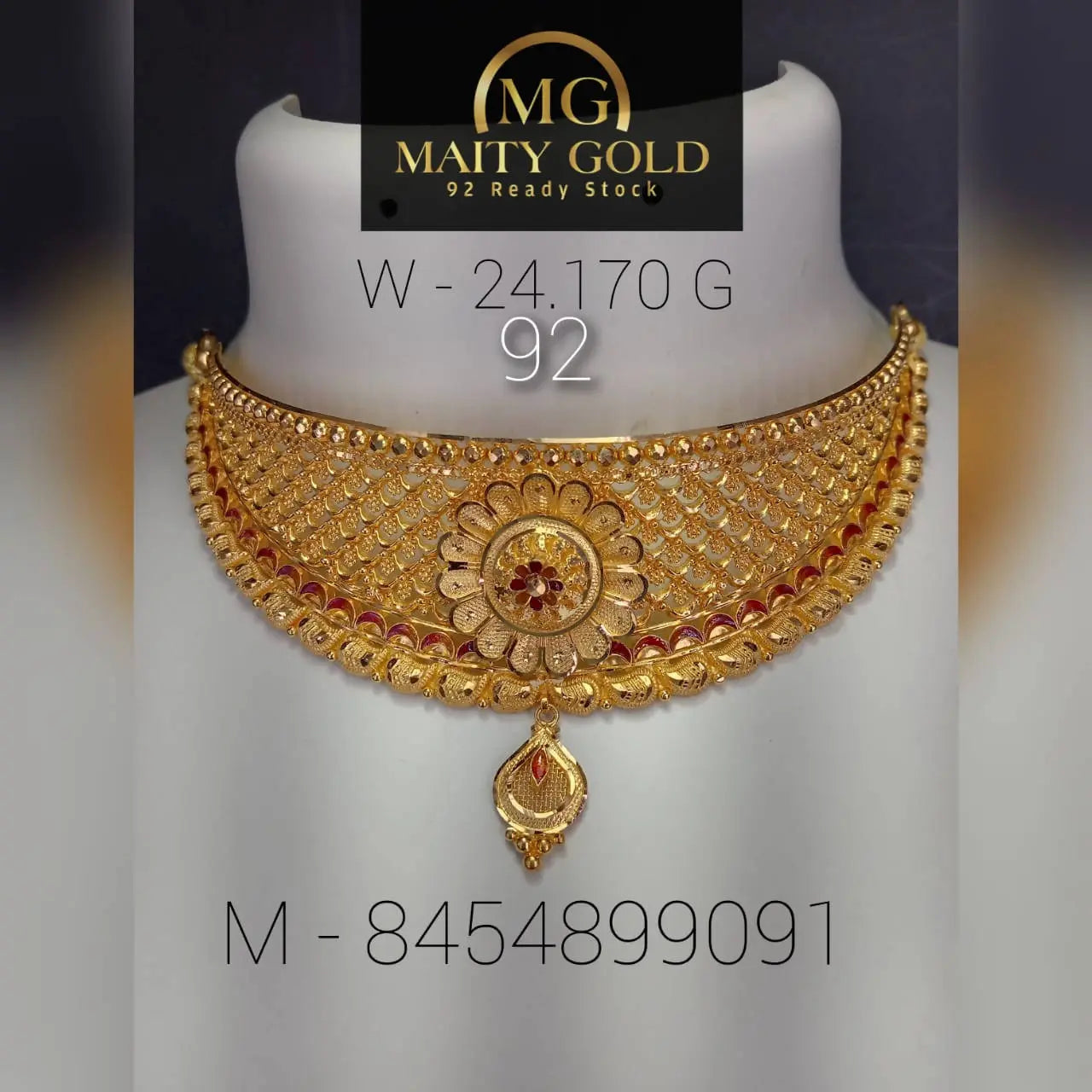 Gold Choker Sarafa Bazar India